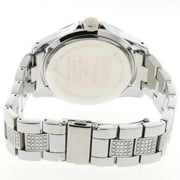 Elgin Adult Male Pave Link Analog Watch in Silver (FG160022)