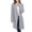 Gray, variant on Lovskoo 2024 Cardigan Sweaters for Women Knit Long Sleeve Open Front Coat Solid Color Notch Lapel Oversized Winter Outerwear Tops White