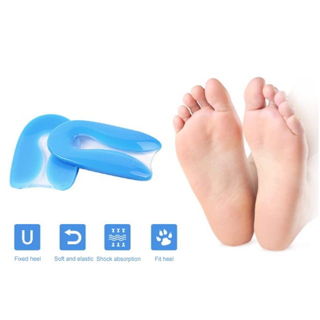 Almohadillas De Gel De Silicona Para El Talón De La Fascitis Plantar ANGGREK No