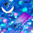 thumbnail image 5 of SOATUTO For Samsung Galaxy J3 2018 Case Samsung J3 V Core Case Sparkle Glitter Flowing Liquid Quicksand with Shiny Bling Diamond Women Girls Case Samsung Galaxy J3 Star / J3 Prime 2 - Blue+Purple, 5 of 7