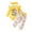 Yellow, variant on larppty Newborn Infant Baby Girl Outfits Ruffle Bear Long Sleeve Romper Bodysuit Tops Pants Set Cute Fall Winter Clothes