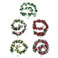 thumbnail image 3 of Guirnalda de vid de rosa artificial de 24 cabezas, decoración de folar para fiesta de boda, tela de seda, corona de rosas falsas, champán Scienceny HA6560-04B, 3 of 6