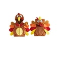thumbnail image 2 of RUINIXCW Toddler Baby Girl Boy Thanksgiving Turkey Costume Kids Fall Winter Warm Fleece Vest Jacket Little Girl Boy Sleeveless Hooded Zip Up Jacket Coat, 2 of 10