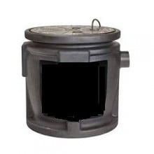 Zoeller 31-1997, Simplex Polyethylene Sewage Basin (24" x 24" ) With One-Piece Poly Cover, 2" Vent, 2" Discharge, For Indoor Use