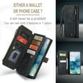 thumbnail image 5 of CaseMe Case for Samsung Galaxy S20+ Wallet Case for Women Men, Fashion Durable PU Leather Magnetic Flip Lanyard Strap Wristlet Zipper Card Holder Wallet Phone Case for Samsung Galaxy S20+ 6.7-inch, 5 of 11