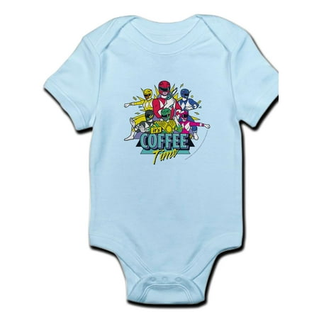 

CafePress - Power Rangers It s Coffee Time - Baby Light Bodysuit