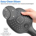 thumbnail image 4 of High Pressure Shower, Three Mode Water On/off Button, Black Hand Shower, 4 of 5