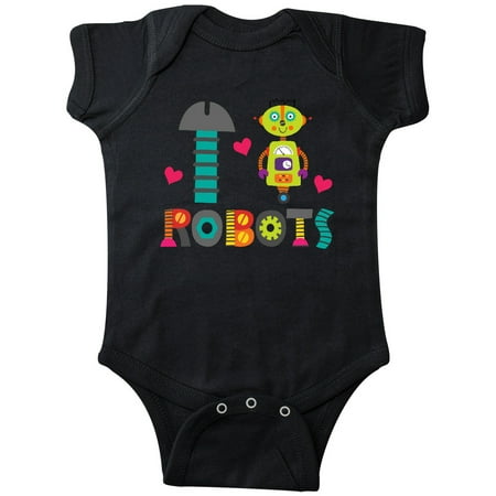 

Inktastic Robotics I Heart Robots Gift Baby Boy or Baby Girl Bodysuit