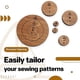 thumbnail image 5 of Jenerates Seam Circles,Wooden Circle Quilting Template, Circle Template Quilting Rulers and Templates,Marker (Metric), 5 of 5
