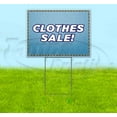 thumbnail image 1 of Clothes Sale (18" x 24") Yard Sign, Includes Metal Step Stake, 1 of 6