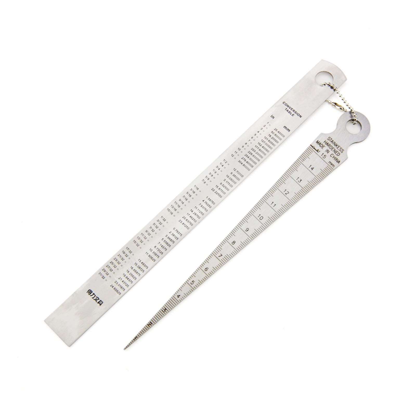 1-15mm Set Wedge Feeler Gauge Clearance Ruler Probe Taper Gauge Gap Measurement Tools Steel Ruler Wedge Valve Thickness Gauge ,Easy to Use