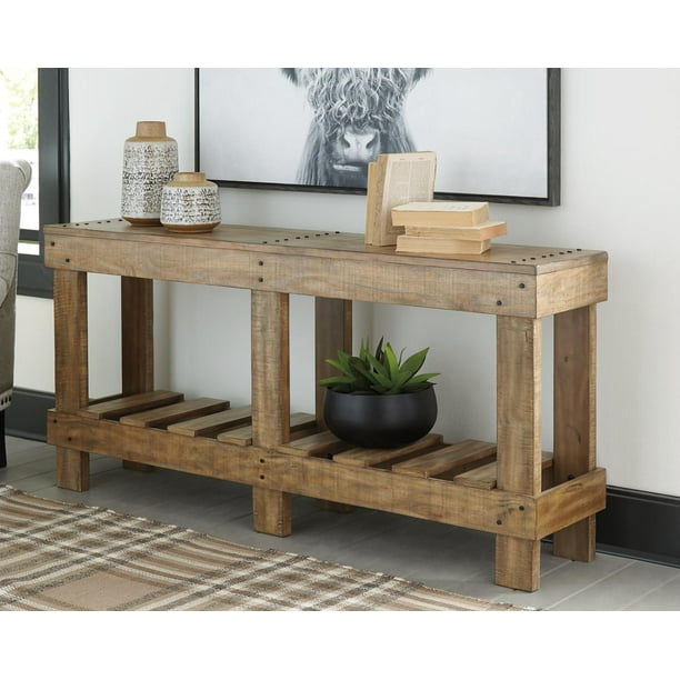 Signature Design By Ashley Susandeer Brown Console Sofa Table Com Signature Design By Ashley Susandeer, Sofa Console Table