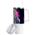 thumbnail image 2 of Cat and Football 40 oz Tumbler with Handle Insulated&nbsp;Travel Mug&nbsp;Lid Straw Leak Proof Steel Vacuum Water Bottles Glasses Fits in Car Cup Holder, 2 of 7