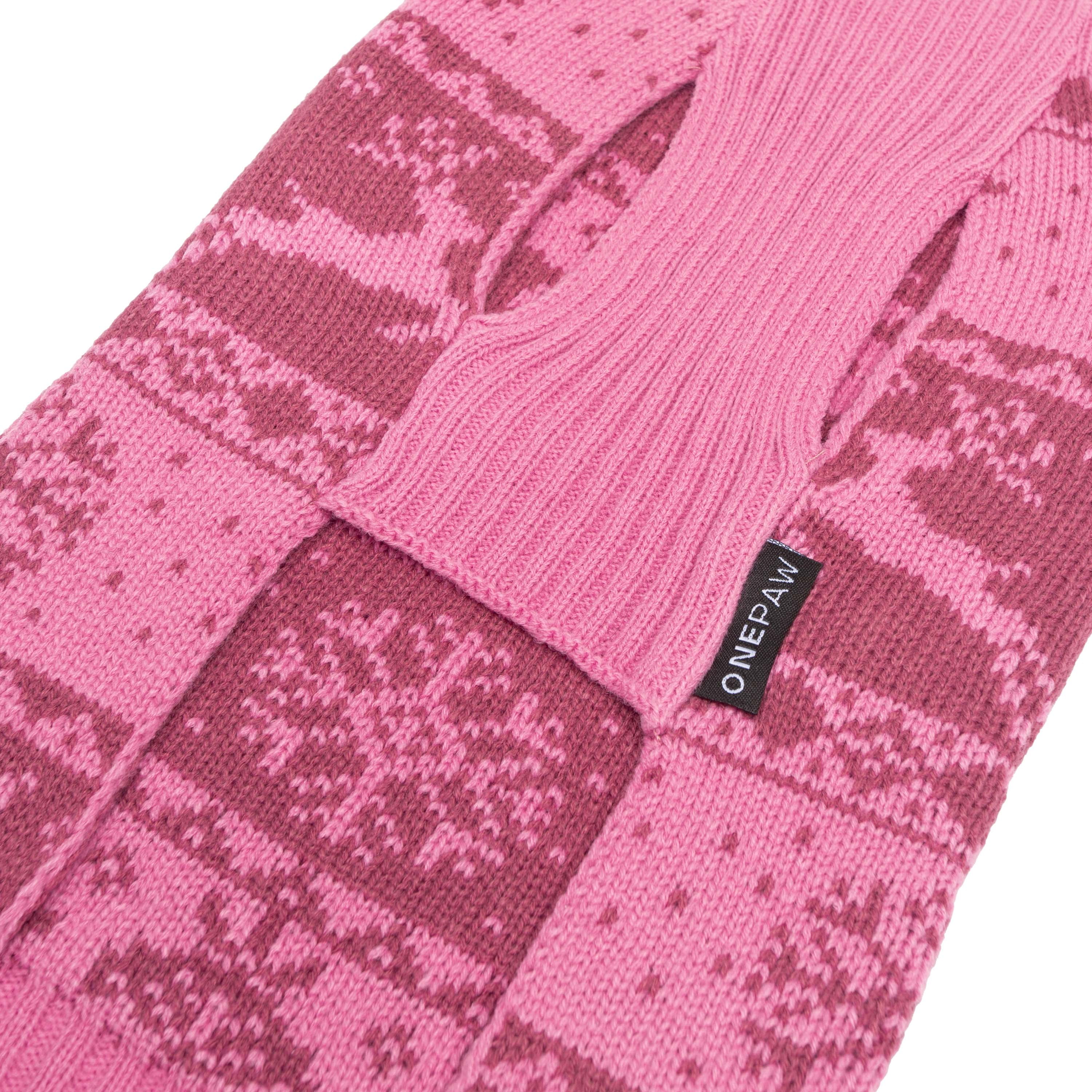 One Paw, Pull Jacquard Renne, Pull pour chien, Motif tricoté festif ONEPAW EX PULL DE RENNE