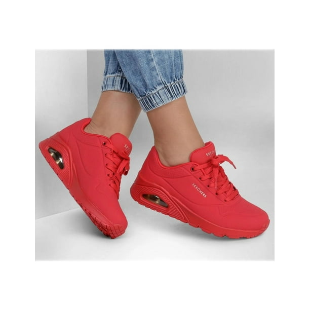 Tenis Skechers Uno Rojo Mujer rojo 23.5 Skechers 73690RED Walmart en linea