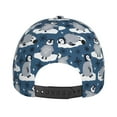 thumbnail image 6 of Kdxio Unisex Snow Penguin Pattern Baseball Cap Unisex Washed Classic Adjustable Hat, 6 of 8