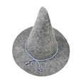 thumbnail image 2 of Sombrero de bruja de Halloween,Sombrero de bruja de Halloween Sombrero de mago plegable,Sombrero puntiagudo de ala ancha Gorra puntiaguda grande,Sombrero de espantapájaros para, 2 of 8