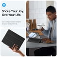 thumbnail image 6 of Fintie Hybrid Slim Case for iPad (A16) 11th Generation 11 Inch (2025), iPad 10th Generation 10.9 Inch (2022), with Transparent Back, Black, 6 of 9