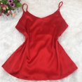 thumbnail image 2 of Satin Camisole Tops For Women Solid Color V Neck Silk Sleeveless Undershirts Easy Match For Summer Top, 2 of 3