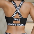thumbnail image 5 of Hduncf Trendy Sports Bras for Women Back Criss Cross Running Bra Workout Crop Top with Built in Bra High Impact Bralettes Black XL, 5 of 5