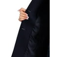 thumbnail image 5 of INSPIRE CHIC Women's Peter Pan Collar Single Breasted Overcoat Coat M Navy Blue, 5 of 6
