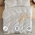 thumbnail image 3 of Beddora 100% Cotton Duvet Cover Set – All-Season Breathable – Secure Corner Ties & Button Closure – King Set, 3 of 7