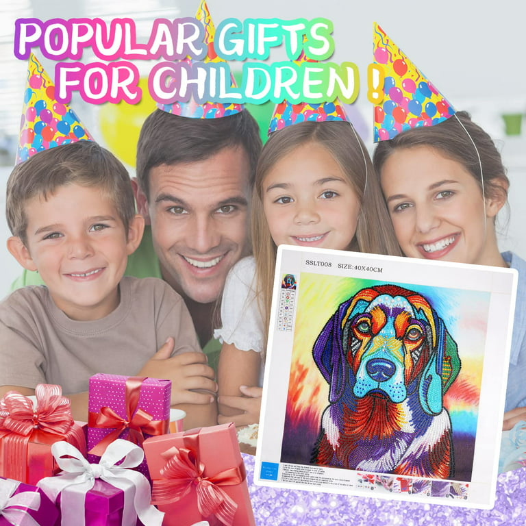 Dream Fun Arts and Crafts for Kids Age 12 11 10 9, Dog Painting Gifts for  Teenage Girls Boys 6-12 Years Old 5D Diamond Art Kits Diamond Embroidery Kit  for 8 9 10 11 Years Old Children 
