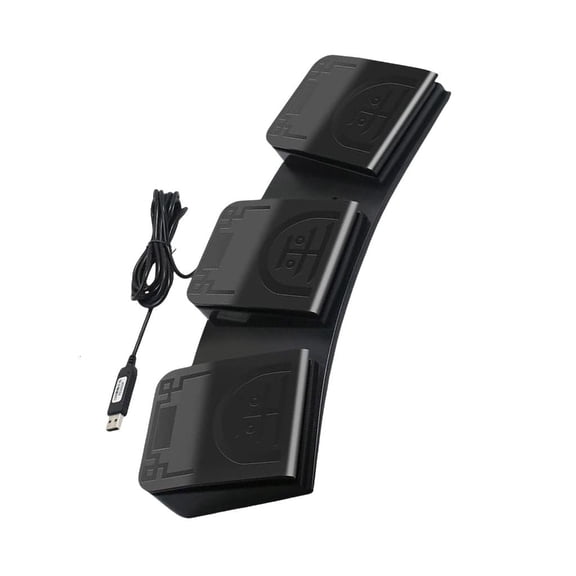 3 Key USB Foot Pedal Programmable Keyboards Action Mouse Commands for Gaming Factory Machine Operation