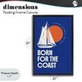 thumbnail image 4 of Stupell Industries Traditional Born For The Coast Black Floating Frame Canvas Art, 21 x 31, by Creative Studio, 4 of 8