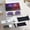 Gold Frame - Purple Lenses, variant on AI smart glasses with ultra long battery life of 120 hours, voice calls, Bluetooth music, voice navigation for travel, anti blue light glasses, UV resistant smart sunglasses