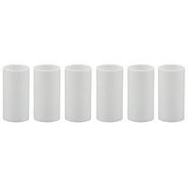 Creative Hobbies 1 3/4 Inch Tall White Plastic Candle Covers Sleeves Chandelier Socket Covers - Slip Over E12 Candelabra Base Sockets | 6 Pack
