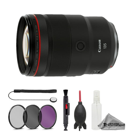 Canon RF 135mm f/1.8 L IS USM Lens - 7pc Essentials Bundle (International Version)