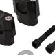 thumbnail image 3 of 2x Adaptador de elevadores de manillar de motocicleta universal de aluminio Negro Baoblaze Elevador de manillar, 3 of 4