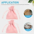 thumbnail image 5 of 12 Pcs Small Candy Drawstring Bags for Jewelry Packaging, Wrapping, Party Treats, Snack Bags, Flannel Cloth Pouches, 5 of 6