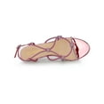 thumbnail image 4 of BLISSFUL STEP Women's Shoes Rhinestone Strap Slingback Kitten Heel Sandals Pink 7, 4 of 7