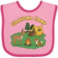 thumbnail image 3 of Inktastic Grandma Camp With Camping Animals Boys or Girls Baby Bib, 3 of 4