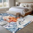 thumbnail image 4 of Orange Blue Starfish Coastal Area Rugs 5'x7', Small Throw Rugs for Laundry Room Playroom, Summer Beach Eucalyptus Vintage Indoor Outdoor Rug Non-Slip Low Pile Carpet Runner Reversible Floor Mats, 4 of 8