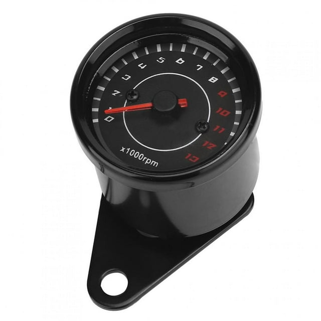 FLAMEEN Moto Accessoire, Tachymètre Rétroéclairage, Tachymètre Moto Tachymètre Aluminium Jauge de Remplacement