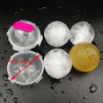 thumbnail image 3 of 4 moldes para bolas de hielo, bandeja redonda reutilizable para cubitos de hielo, herramienta de cocina, color aleatorio (S) Tmvgtek Libre de BPA, 3 of 3