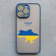 thumbnail image 1 of Ukraine Map Flag Love Heart Pattern Phone Case For iphone 15 14 11 12 13 Pro Max Mini X XS XR 7 8 Plus SE2 Blue Shockproof Cover blue Ukraine 11 for iphone X or Xs, 1 of 6