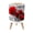 Color 2, variant on Small Trash Can with Lid Golden Marbled Waves Sparkles White Accents 1.8 Gallon Dog Proof Trash Can Round Garbage Can Waste Bin Wastebasket for Bathroom Bedroom Living Room