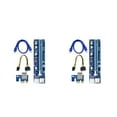 thumbnail image 2 of ziyahi 100PCS VER008C Riser Card USB3.0 PCI PCIE PCI-E 1X To 16X Extender 60CM 008C Riser Adapter With LED For GPU 2Set, 2 of 6
