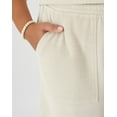 thumbnail image 5 of Hanes Women's Garment Dyed French Terry Shorts, 5" (Plus Size) Pebblestone 4X, 5 of 6