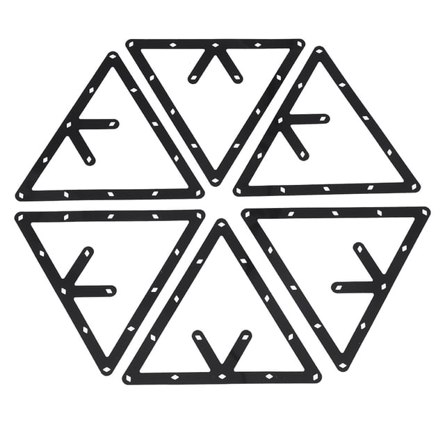 Soporte para Bolas de Billar para Piscina, Juego de Estante Triangular, Mesa de Posicionamiento de Bolas Negras, Accesorio para Taco para Salas de Billar, Estante de Billar