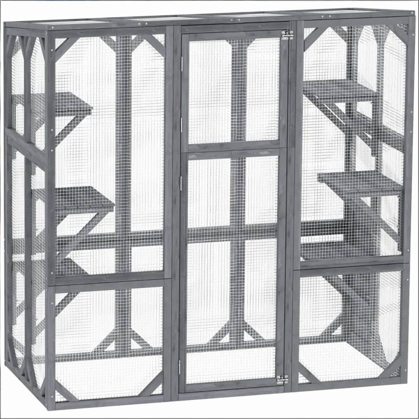 Pet Enclosure, Large Wooden Catio