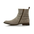 thumbnail image 4 of Polar Fox Rhett MPX806078 Memory Foam Chelsea Boots with Strap and Buckle, in Biege Suede, Men's Size 10, 4 of 8