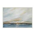 thumbnail image 2 of Kate and Laurel Sylvie Sunday Morning Framed Canvas Wall Art by Mary Sparrow, 23x33 White, Decorative Abstract Landscape Art on Framed Gallery-Wrapped Canvas, 2 of 6
