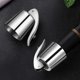 thumbnail image 2 of BEMS-Pack de 2 tapones para botellas de vino de acero inoxidable reutilizables plateados, 2 of 5