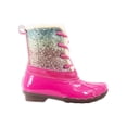 thumbnail image 7 of PORTLAND By Portland Boot Company Girls Fuchsia Glitter Ankle-High Duck Boots, Sizes 10-4, 7 of 7