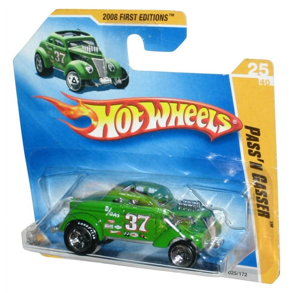 Hot Wheels 2008 First Editions 25/40 Green Pass'N Gasser Toy Car 025/172 - (Short Card)
